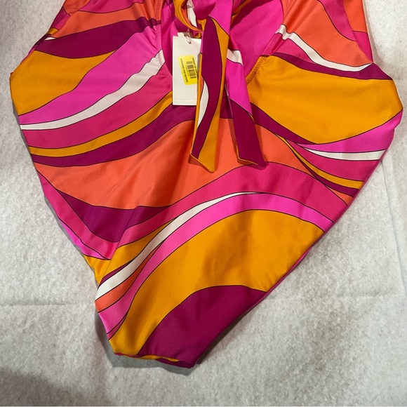 NWT TRINA TURK VIVID VISTA LAYERED HIGH LEG MALLIOT - Picture 11 of 12